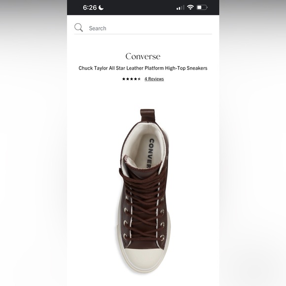 Leather chuck Taylor’s NWT - Picture 14 of 16